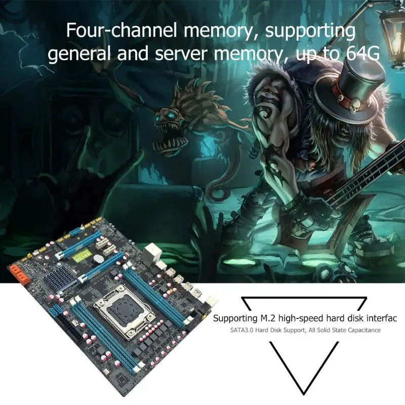 X79T DDR3 настольных ПК Материнские платы 2011 Процессор компьютера 4 канала материнская плата Поддержка M.2 E5-2680V2 для Intel B75 N