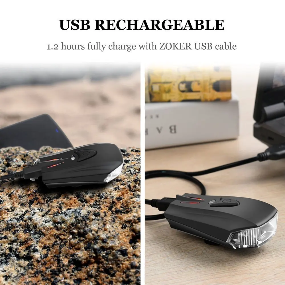 Водонепроницаемый светодиодный USB Перезаряжаемые Смарт велосипед светильник