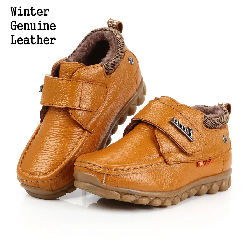 1 пара обуви из натуральной кожи высокого качества Зимние кроссовки Детская