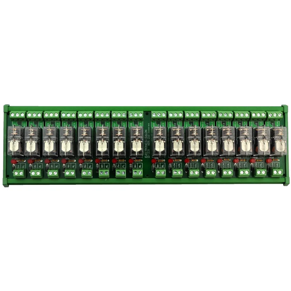Электроника салон на din рейку AC/DC 12V Управляйте 16 SPDT 16Amp вставные Мощность