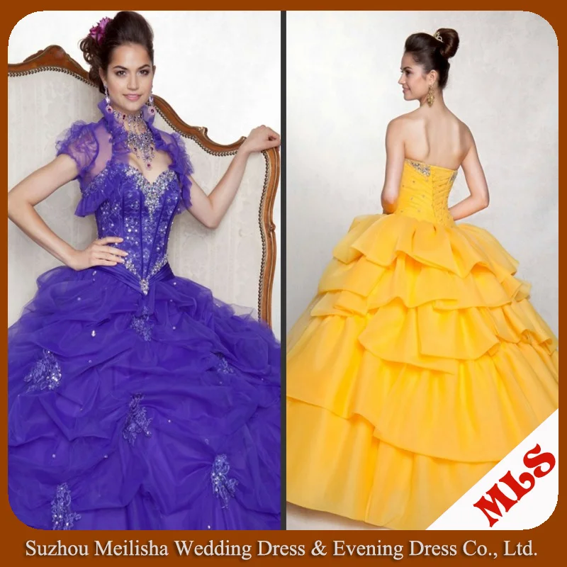 Free Shipping Western Style Off Shoulder Empire Sequined Pattern Yellow Quinceanera Dress | Свадьбы и торжества