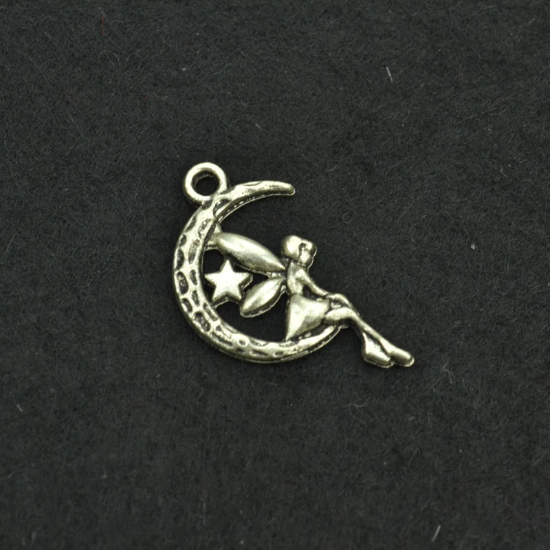 Бесплатная доставка 25 шт. 26*15 мм старинное серебро цвет сплав шармы подвеска в