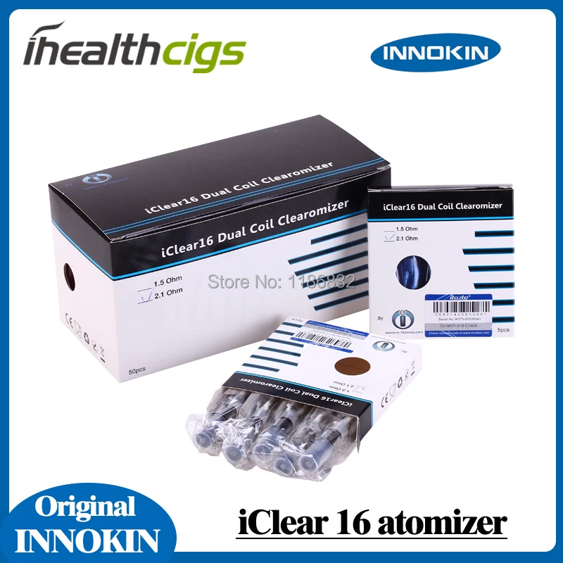 Оригинальный Innokin iclear 16 распылитель 1 6 мл ёмкость двойной катушки clearomizer для