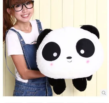 Мягкая игрушка панды с круглыми глазами подушка около 31 дюймов плюшевая 80 см для