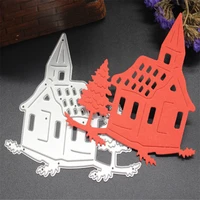 scd234 wood house metal cutting dies for scrapbooking stencils diy album cards decoration embossing folder die cutter tools mold