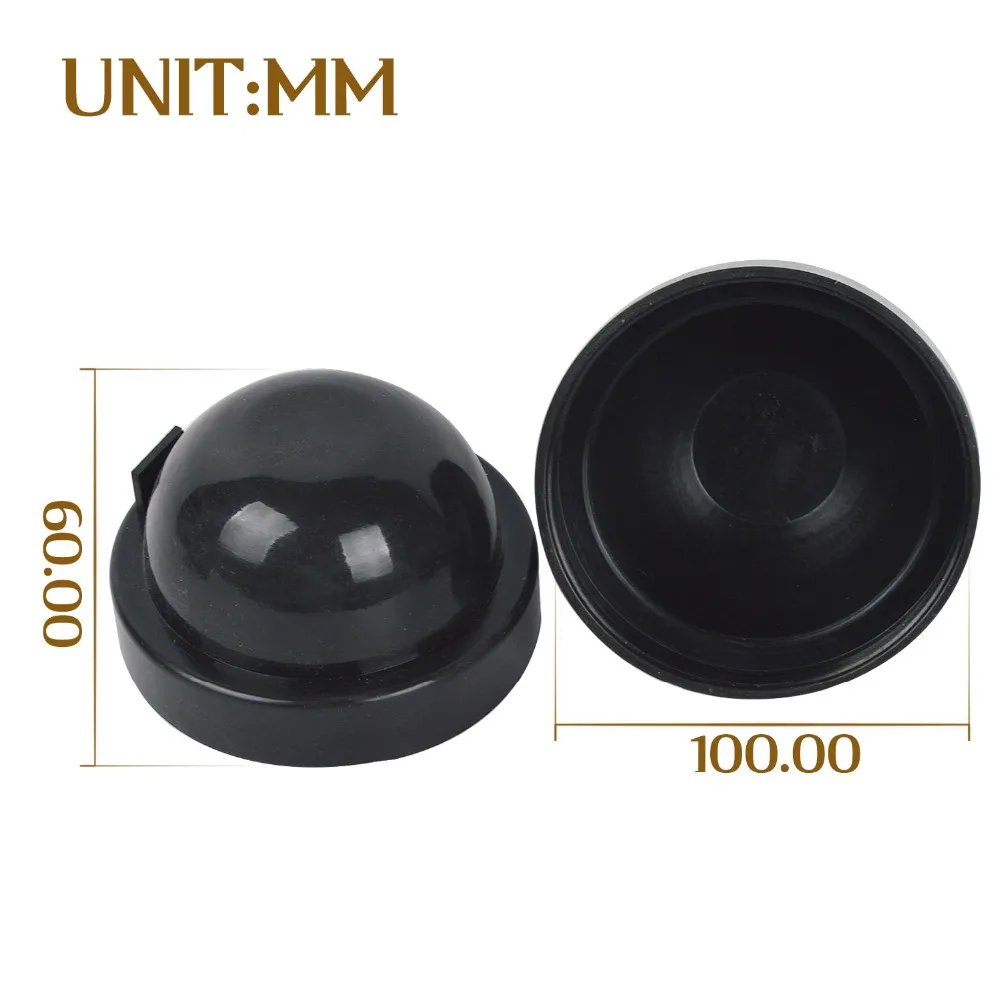 2Pc 100mm headlight rubber Dust Cover Cap h3 led lamp 12V h7 halogen bi xenon h4 yellow bulb headlights h11 | Автомобили и