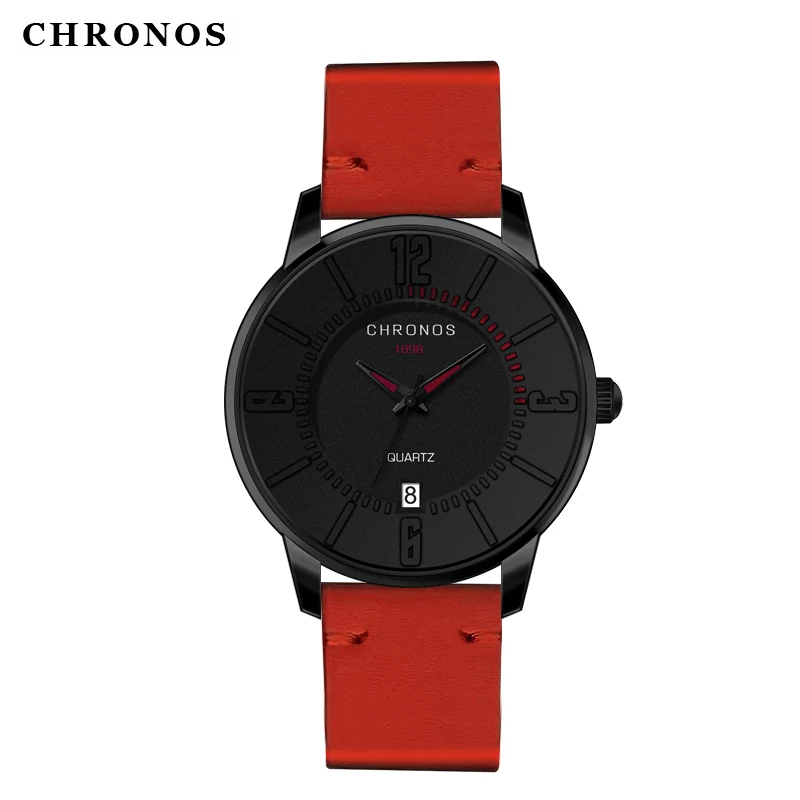 CHRONOS модные Выделите цвета часы для мужчин кварцевые спортивные лучший бренд