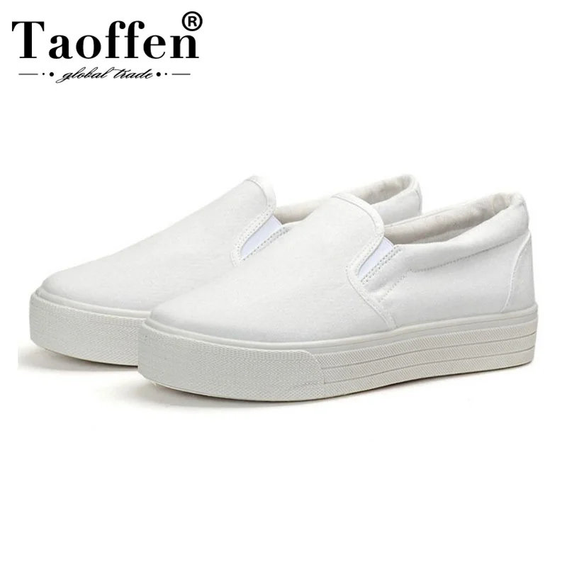 Taoffen Youngs Fashion Simple Vulcanized Shoes Women Spring Party Vacation Outdoor Flats Sneakers Size 35-40 | Обувь