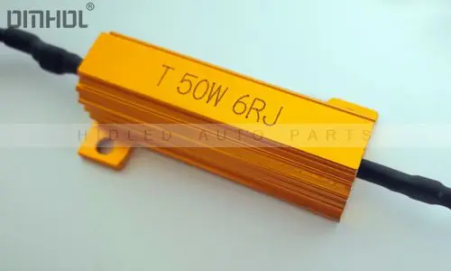 

1 Pair Of 50w 6ohm Golden Resistor Decoders For Car Lighting