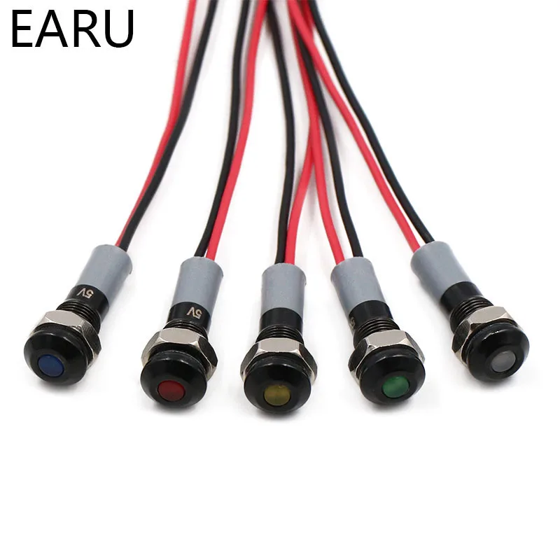 Водонепроницаемая металлическая Светодиодная лампа IP67 с плоским корпусом 6 мм 5 В