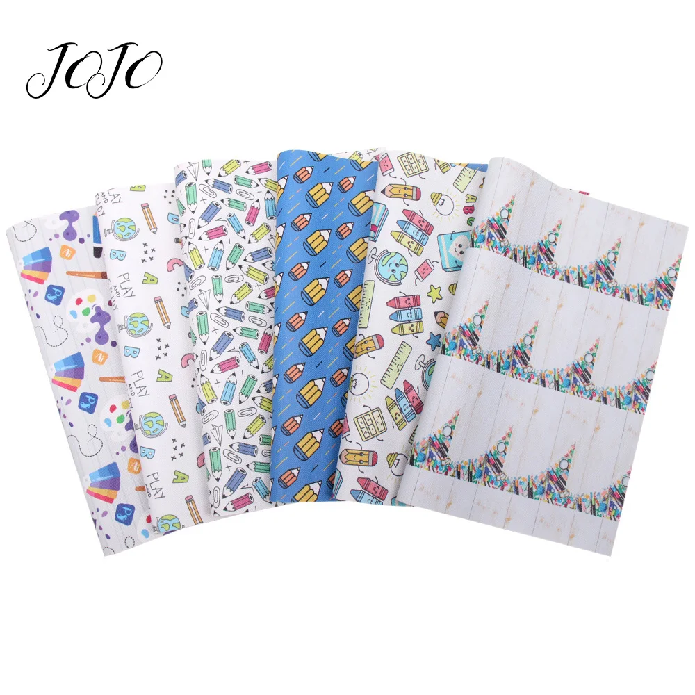 JOJO Луки 22*30 см 1 шт. искусственная кожа, для рукоделия, Back To School лист для самодельные Луки домашняя текстильная отделка расходные материалы
