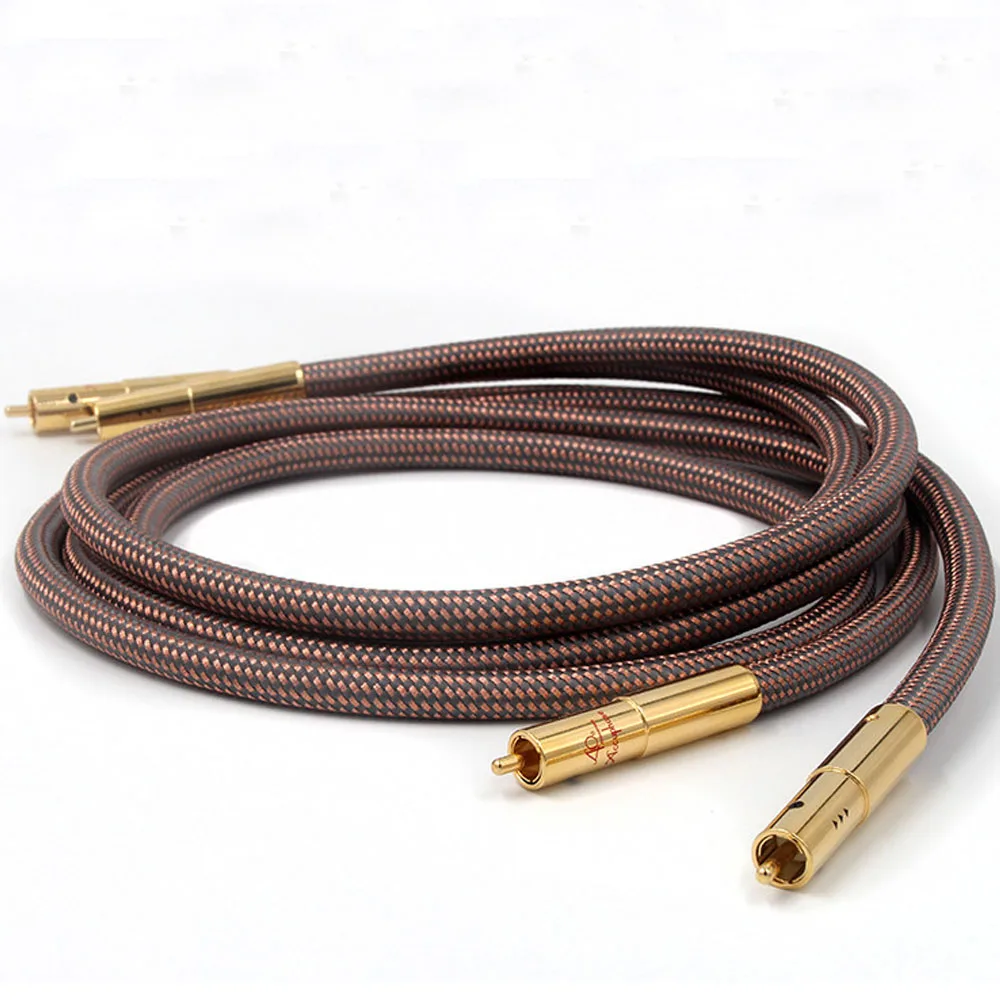 Пара Accuphase 40 е юбилейное издание OCC чистая медь RCA соединение аудио кабель