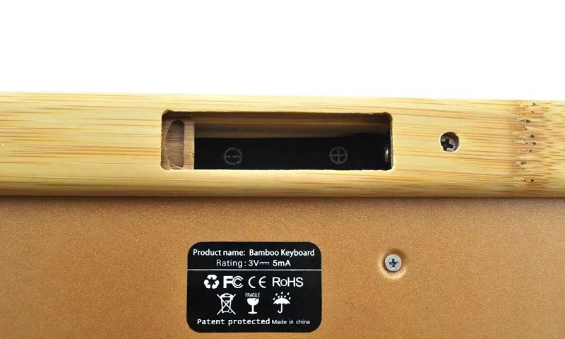 100% Natural Bamboo Wooden Wood PC Multi-media Function wireless Keyboard and Mouse Combo UK Layout with 109 keys SKU 01501AC1 | Компьютеры