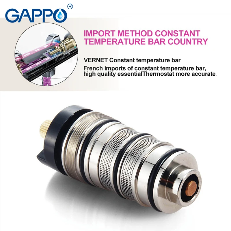 GAPPO кран для биде термостатический античный хромированный набор туалетных