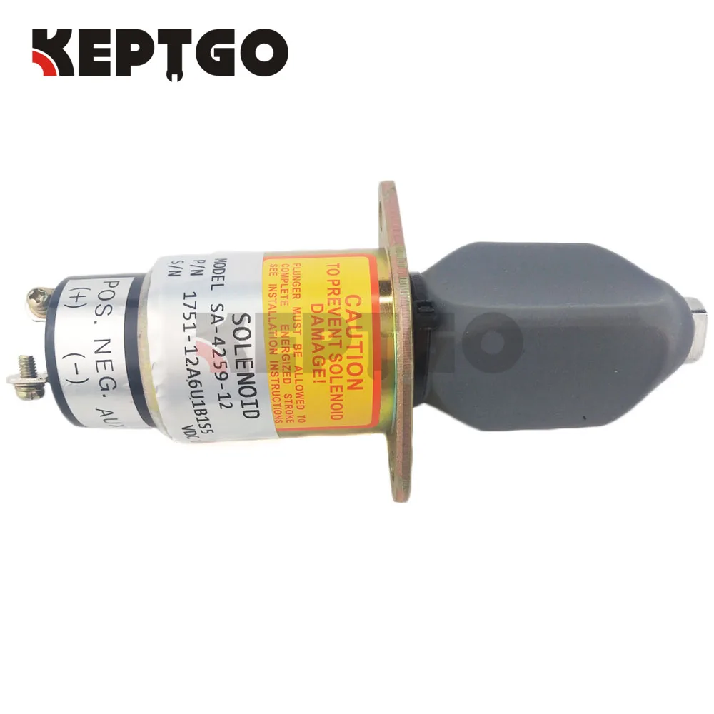 SA-4259-12 12В 1751-12A6U1B1S5 Электромагнит отключения подачи топлива для Kubota 3A 2 Клеммы |