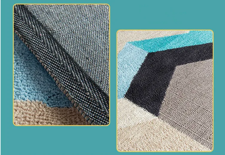 Диван с геометрическим рисунком ковровое покрытие синий коврик для ног двери