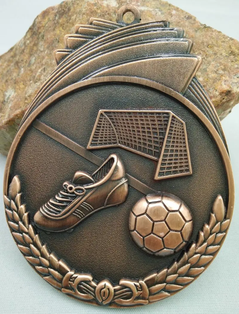 Школьная спортивная и медная медаль подвесная веревка маленькие футбольные