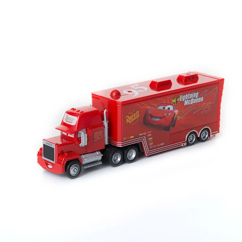 McQueen Truck 1.0 Disney Pixar Cars 2 3 игрушки № 35 грузовик молния McQueen Джексон шторм Рамирез Мак дядюшка 1:55 литой модельный автомобиль игрушка детский подарок - Цвет: McQueen Truck 1.0
