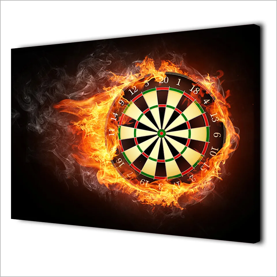 1 шт. Холст Искусство процветание Дротика доска плакат HD Печать настенное