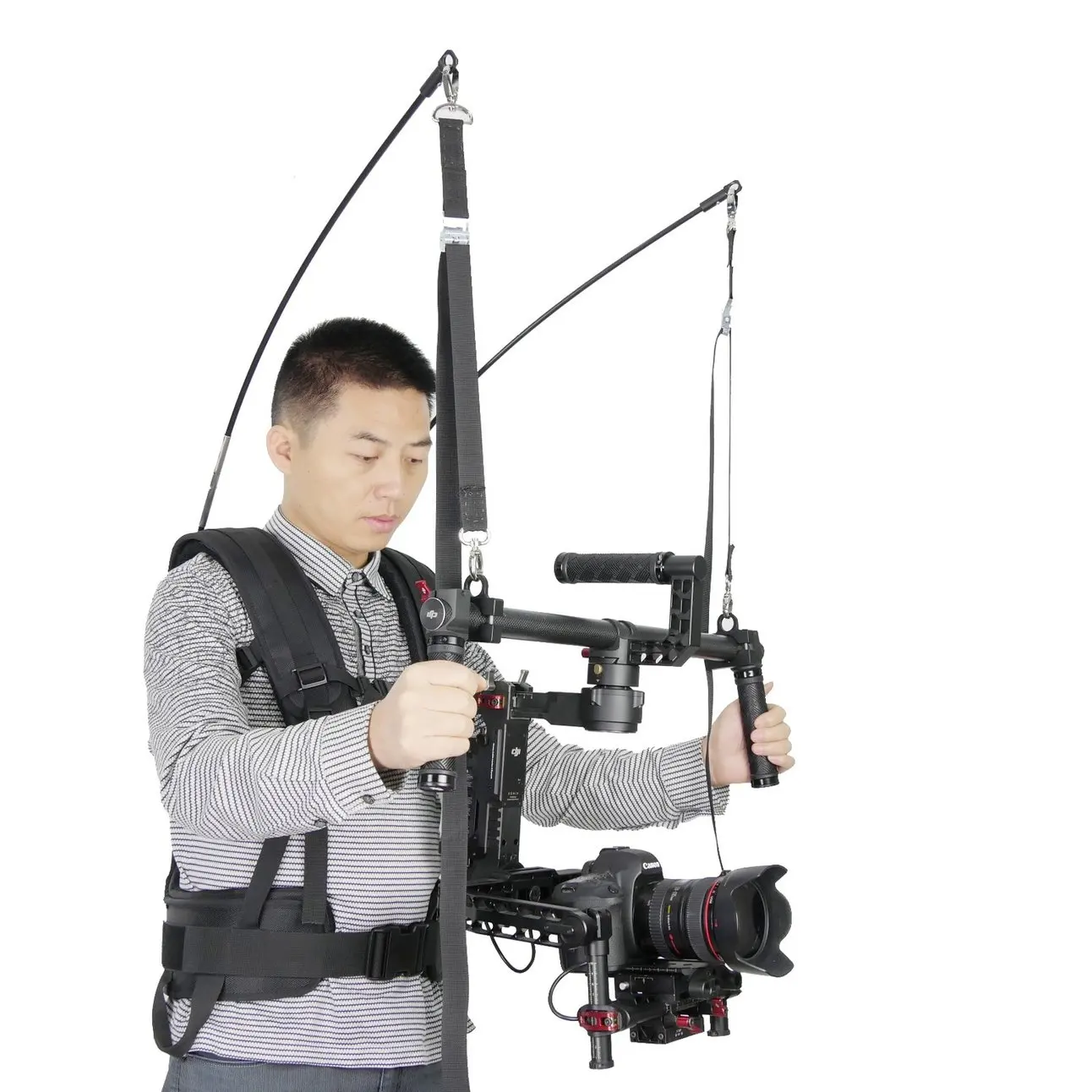 

Laing V9 Waterproof Stabilizer Vest 4-11kg Loading Capacity Climbing Carabiner F Ronin DSLR Handheld Gimbal Stabilizer System