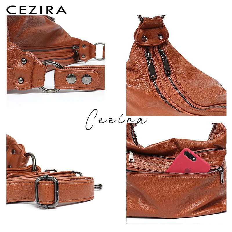 CEZIRA женская сумка-мессенджер с подушкой сумки мягкая сумка через плечо из