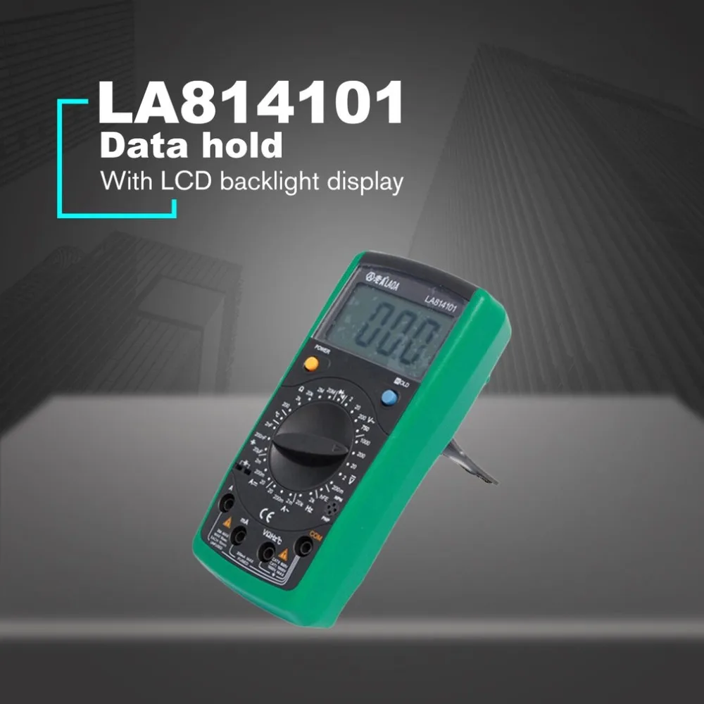 LAOA LA814101 цифровой мультиметр Амперметр Вольтметр Омметр AC/DC Напряжение Ток тест