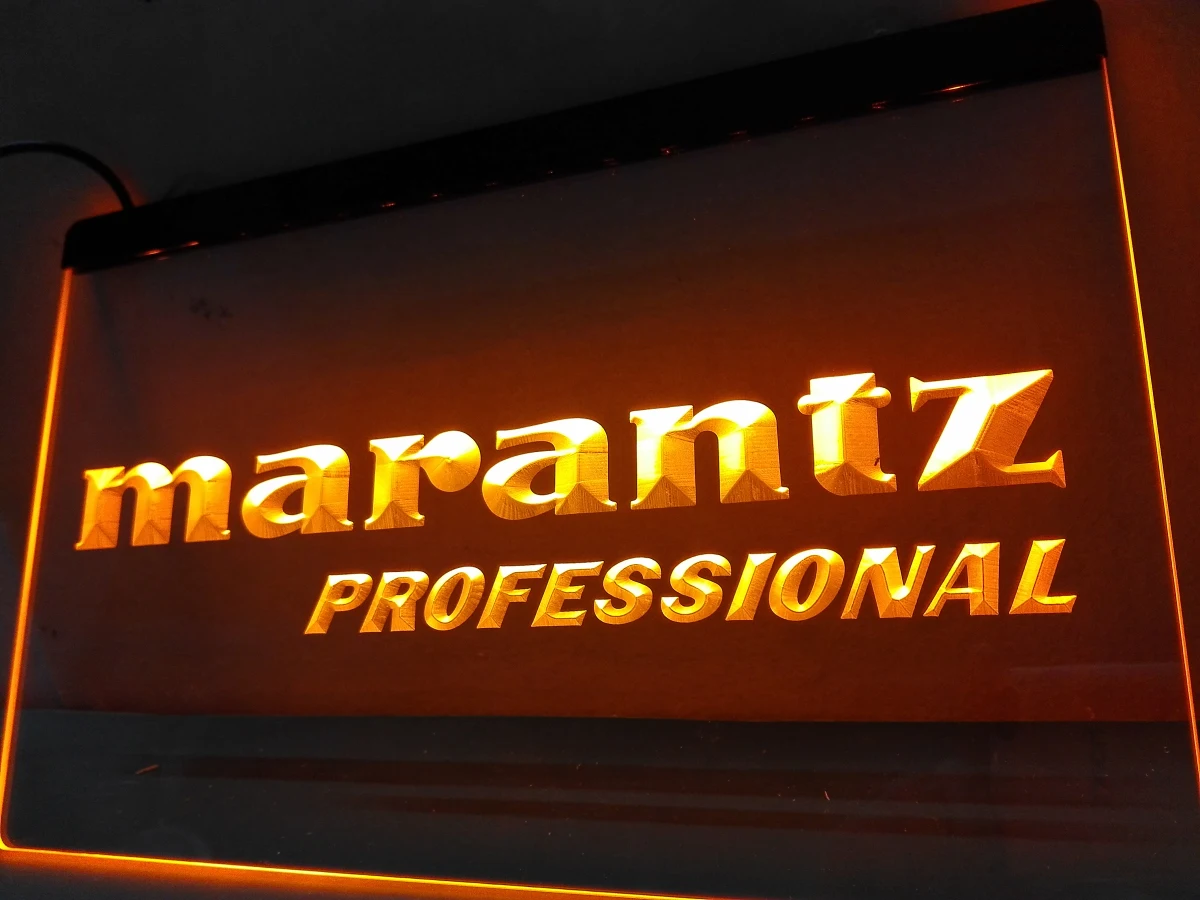 Профессиональная неоновая вывеска для аудиотеатра LL074- Marantz новые декоративные