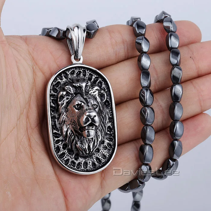 Цепочка с подвеской в виде льва из нержавеющей стали 316L 5 мм X 68 4 см|jewelry cement|jewelry