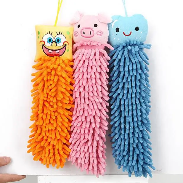 3 шт./партия микрофибра полотенце с ворсом из синели без ворса ткань милые