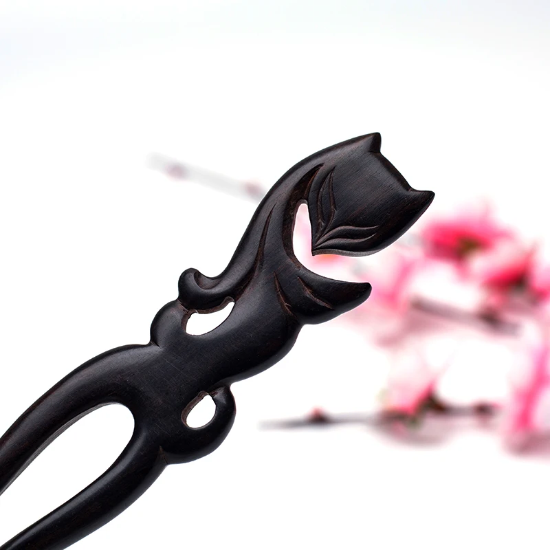 Несколько резное дерево ремесло минималистский волос Ювелирная заколка заколки