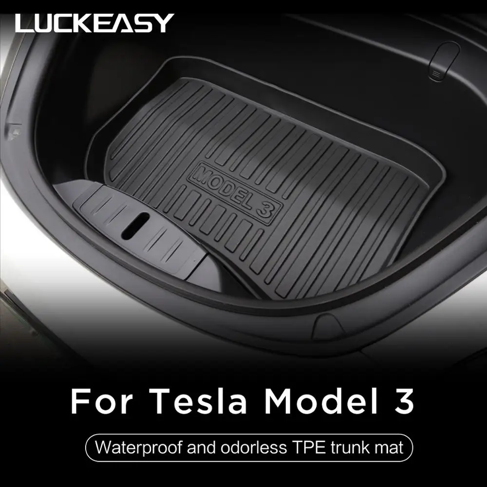Автомобильный водонепроницаемый и без запаха ТПЭ коврик для Tesla Model 3 2017 2018 2019 1