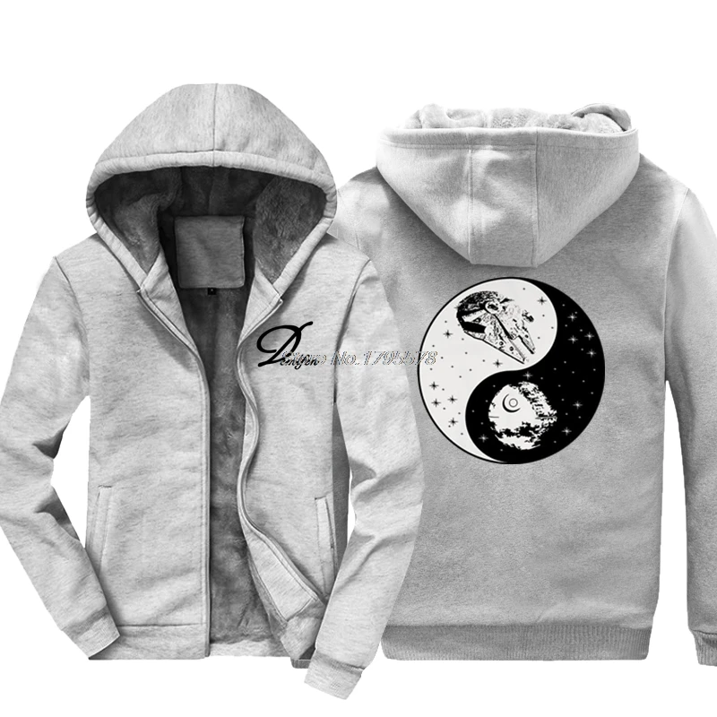 

Fashion Thicken Hoodie Star Death Sci Fi Nerd Falcon Movie Film Geek Sweatshirt Mens Gift Casual Jacket Hoody Tops Harajuku
