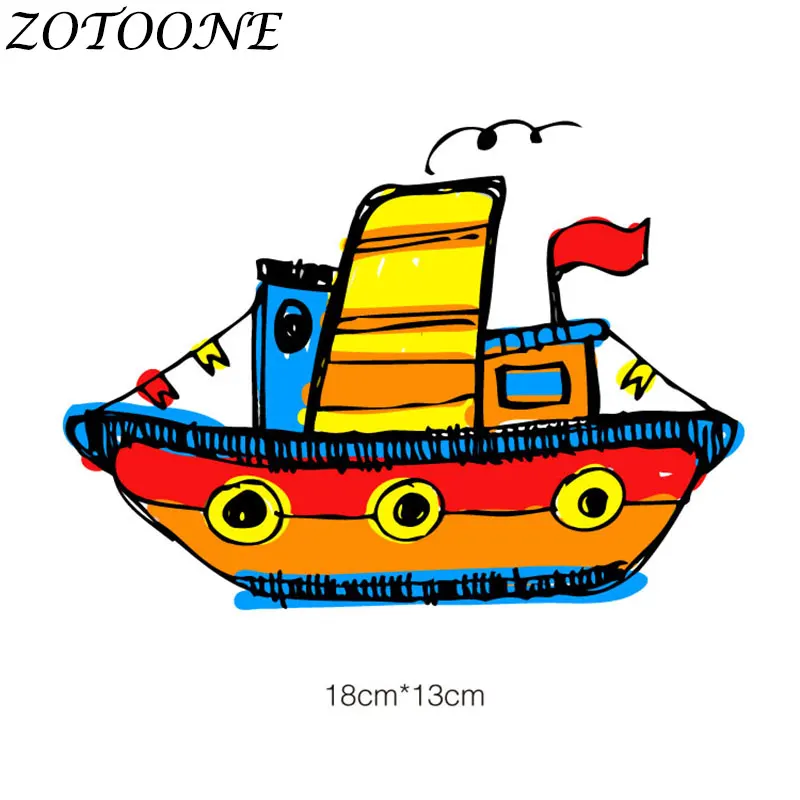 ZOTOONE автомобиль и экскаватор тепло железа на передачи патч для мальчика одежда на заказ патчи аппликация, наклейка на детской одежды E - Цвет: 2