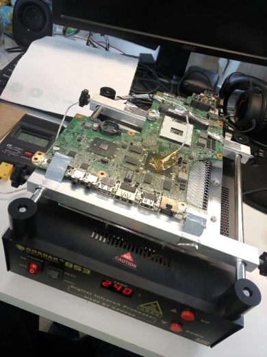GORDAK 853 Высокая мощность ESD BGA паяльная станция PCB предварительного нагрева и распайки ИК станция предварительного нагрева