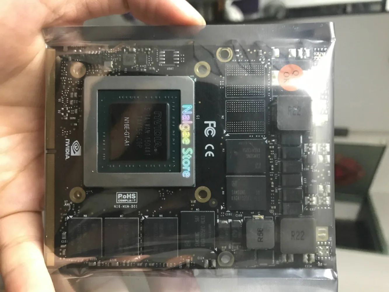 Бесплатная идентификация оригинальная Nvidia GeForce GTX 970M GTX970M DHL 6 ГБ DDR5 MXM 3 0 Тип B для