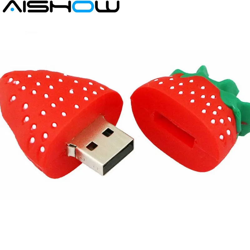 Модель арбуза мультфильм USB флеш накопитель Клубника флэш карты 4gb/8gb/16gb/32gb/64 ГБ