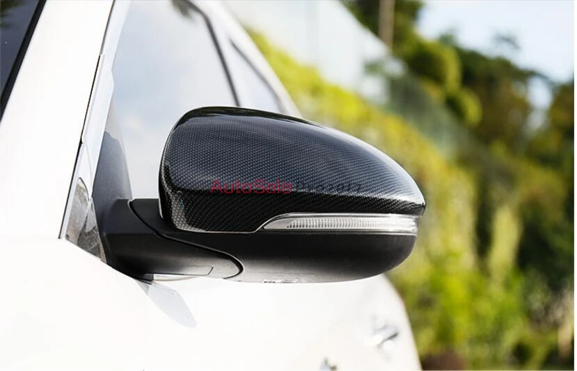 Углеродное волокно цвет и серебро для 2015 2016 HYUNDAI TUCSON TL хромированная боковая