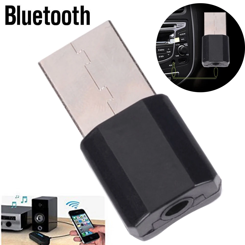 Автомобильный практичный аудио приемник Bluetooth адаптер мини 3 5 мм Портативный