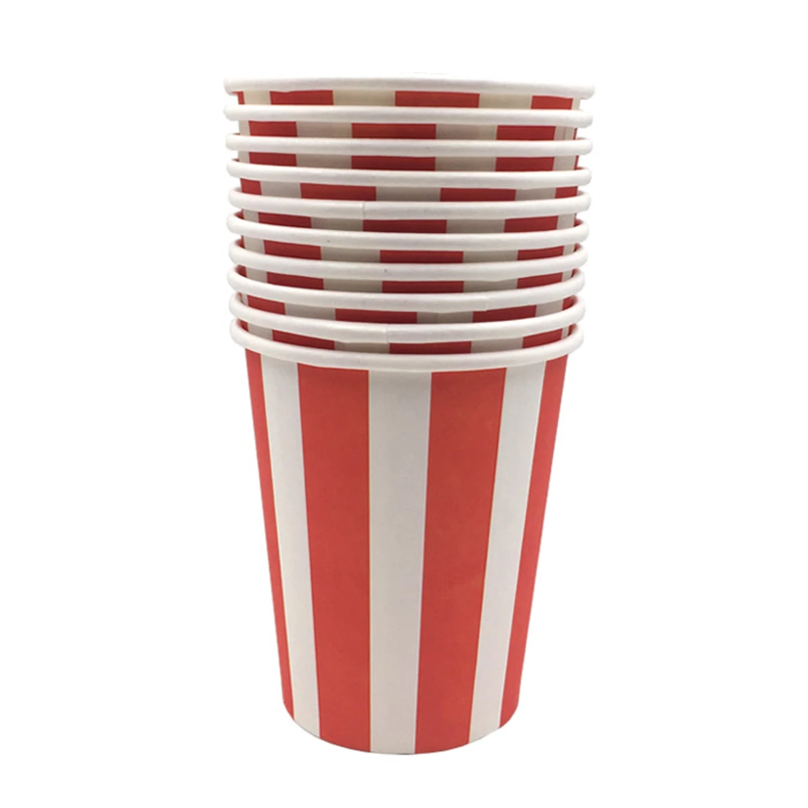 10 шт./лот полосатые бумажные чашки украшения вечерние одноразовая посуда для