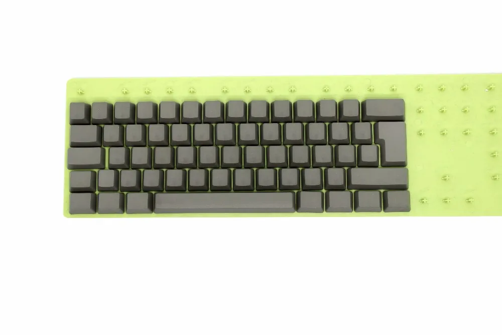 Белый черный серый оранжевый зеленый желтый Пустой Толстый PBT OEM профиль 62 ключ ISO 61 ANSI колпачки для MX переключатели механическая клавиатура