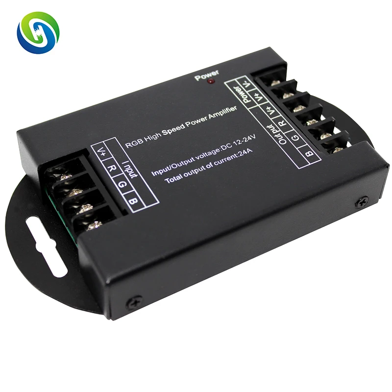 Высокоскоростной светодиодный rgb усилитель AP100 DC12 24V Выход: 3 канала выходной ток: