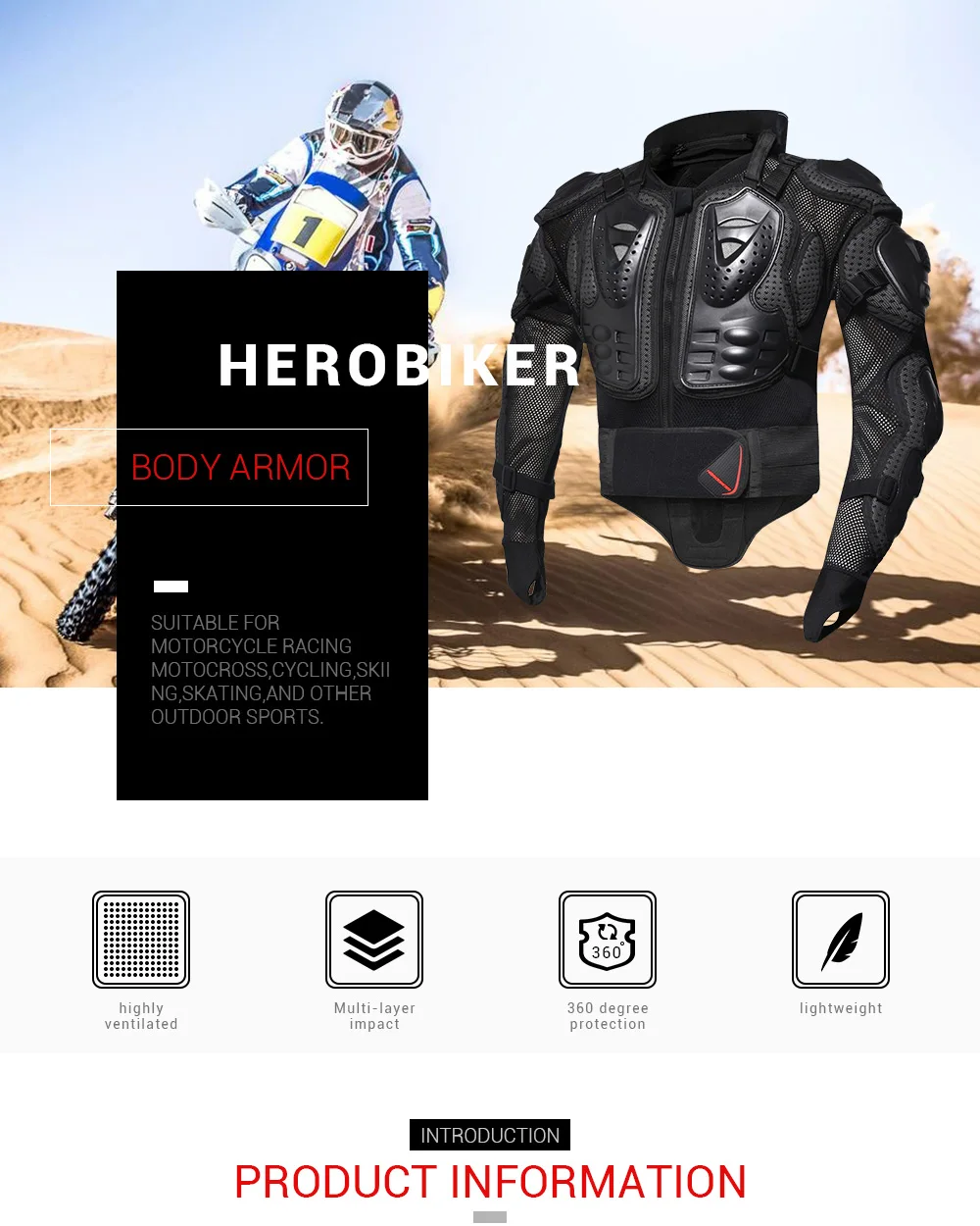 HEROBIKER мотоциклетная куртка мужская Броня Мото куртка мотоциклетная Броня костюм мотокросса мотоциклетная куртка с защитой шеи