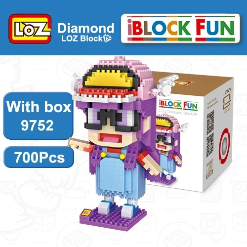 LOZ Building Blocks Toy Arale Dr Slump Action Figure Toy Diamond Model Toys 700Pcs Gift For Age Children 14+ Offical Authorized - Цвет: LOZ 9752 with box