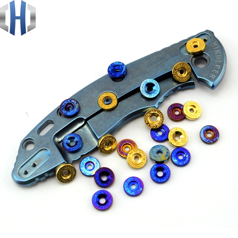 

TC4 Titanium Alloy Brass DIY Knife Push Knife Push Knife Button EM Push Knife ST SNG SMF - 1 piece price