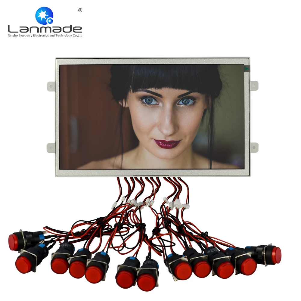 10.1inch 1080p external plastic button open frame tablet lcd ad player