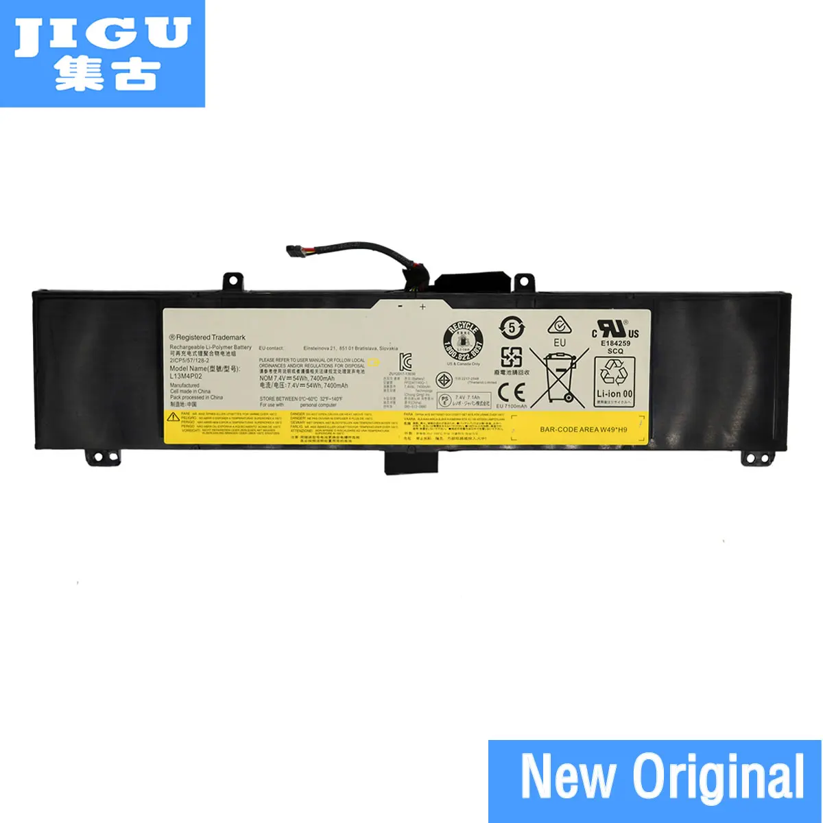 Оригинальный аккумулятор JIGU L13M4P02 L13N4P01 для ноутбука Lenovo Y50 70 Y50P 70AM IFI 7 4 V 54WH|laptop battery