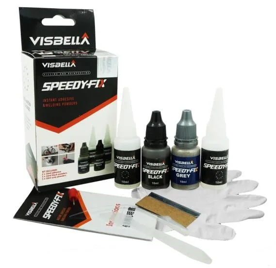 Visbella DIY Speedy порошок клей Пластик ремонт заполнитель древесины клей-герметик профессиональный клей быстрого Медь Резина