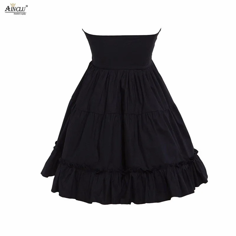 Весна/Лето/Осень/Зима Ainclu XS XXL Женская хлопковая черная юбка в готическом Стиле