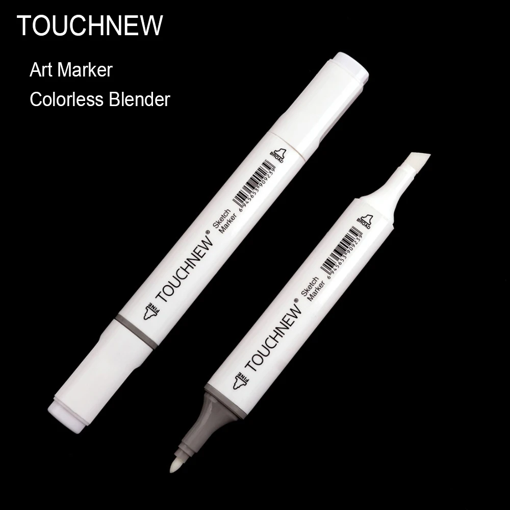 TOUCHNEW 0# бесцветный блендер на спиртовой основе, двусторонний маркер для рисования манги и скетчинга с высоким качеством чернил
