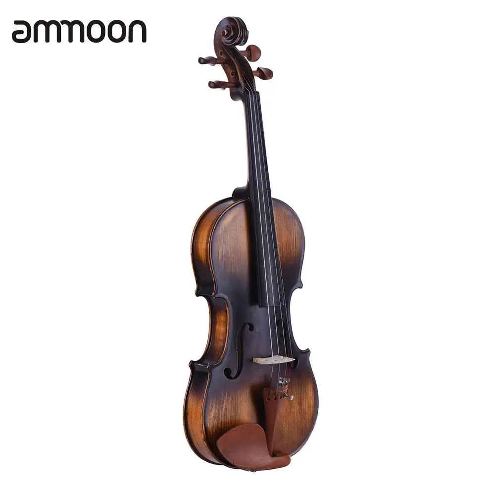 Полноразмерная скрипка ammoon 3/4 4/4 фигурка из матовой и античной ели деревянные